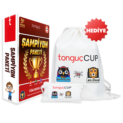 Şampiyon Paketi Alana tonguçCUP Çanta ve Kalemlik Hediye!