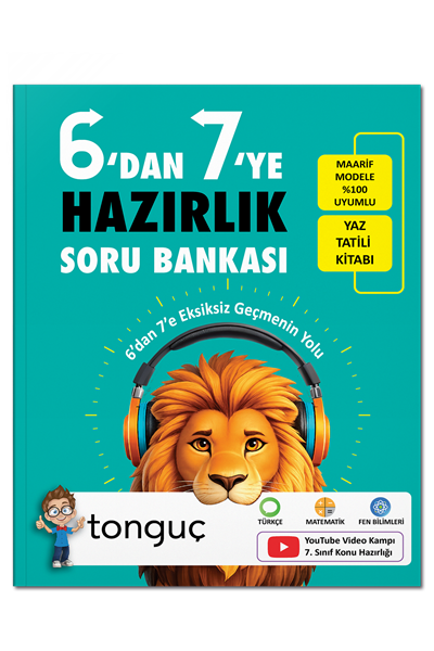 Tonguç Yayınları 6.Sınıf (6 Dan 7ye) Geçenler İçin %100 Yeni Müfredat Yaz Tatil Hazırlık Tüm Dersler Soru Bankası