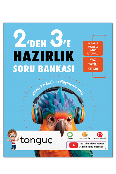 Tonguç Yayınları 2.Sınıf (2 Den 3e) Geçenler İçin %100 Yeni Müfredat Yaz Tatil Hazırlık Tüm Dersler Soru Bankası