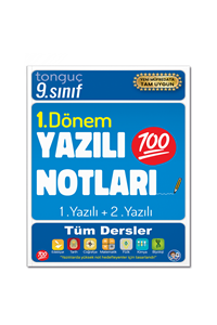9. Sınıf Yazılı Notları 1. Dönem 1 ve 2. Yazılı