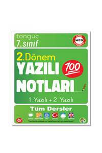 7. Sınıf Yazılı Notları 2. Dönem 1 ve 2. Yazılı