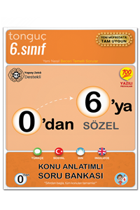 0'dan 6'ya Sözel Konu Anlatımlı Soru Bankası