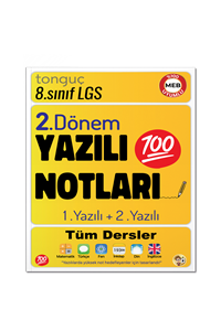 8. Sınıf Yazılı Notları 2. Dönem 1 ve 2. Yazılı