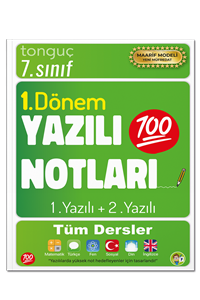 7. Sınıf Yazılı Notları 1. Dönem 1 ve 2. Yazılı